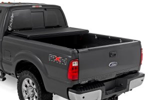 Ford F-350 Super Duty Hard Low Profile Bed Cover - Rough Country - Tri-fold - '99-'16